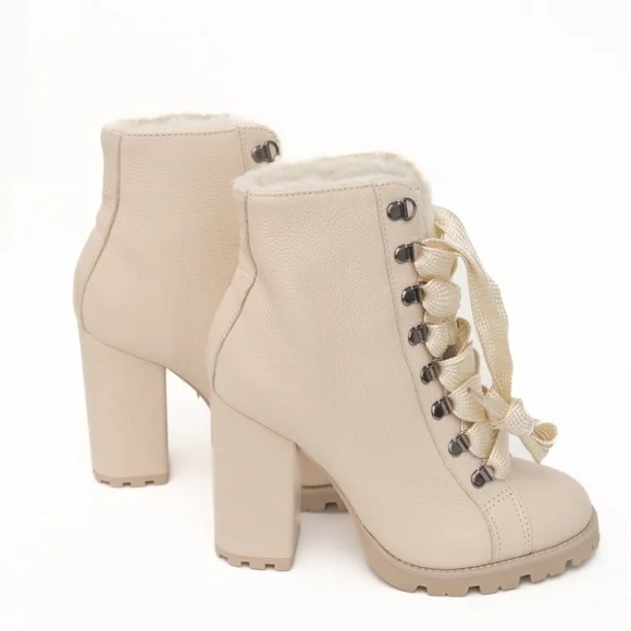 Schutz. Zara Lace Up Boots. - Picture 2 of 15